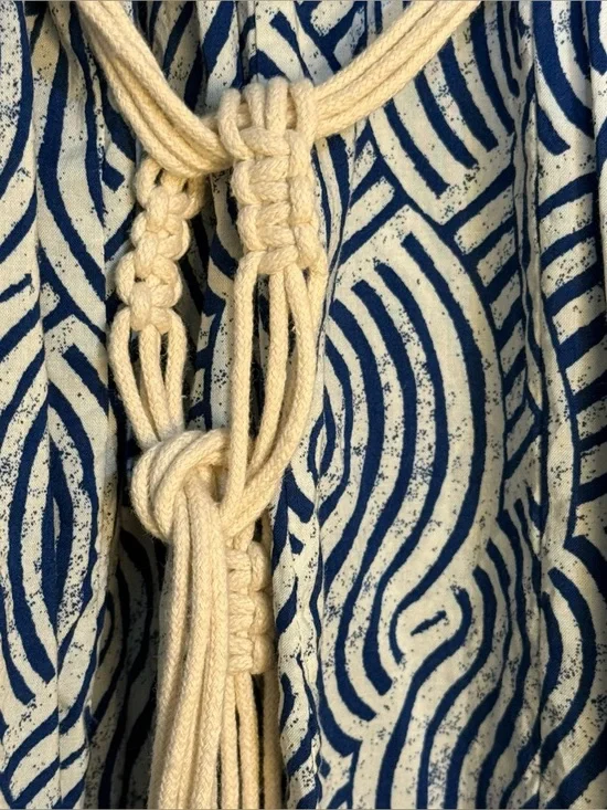 H&M MACRAMÉ-BELT DRESS size M EUC - Picture 2 of 11